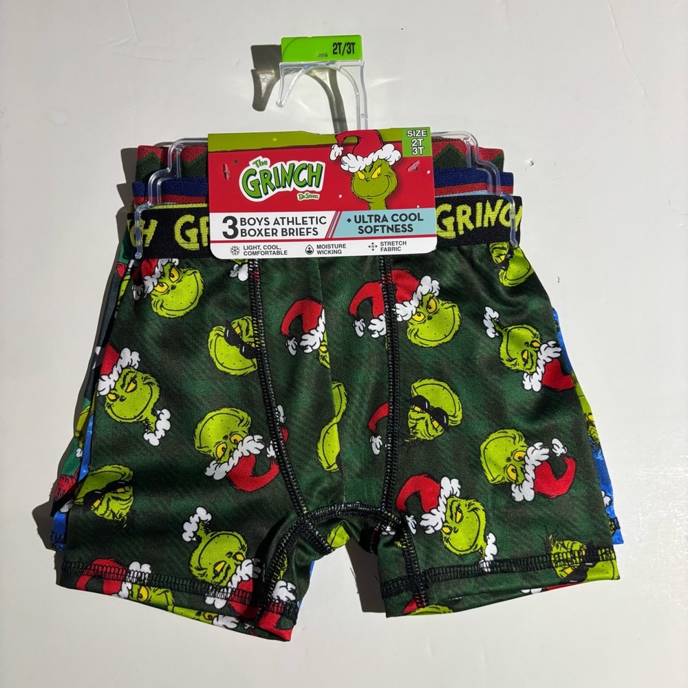 NEW The Grinch Boys' Boxer Briefs